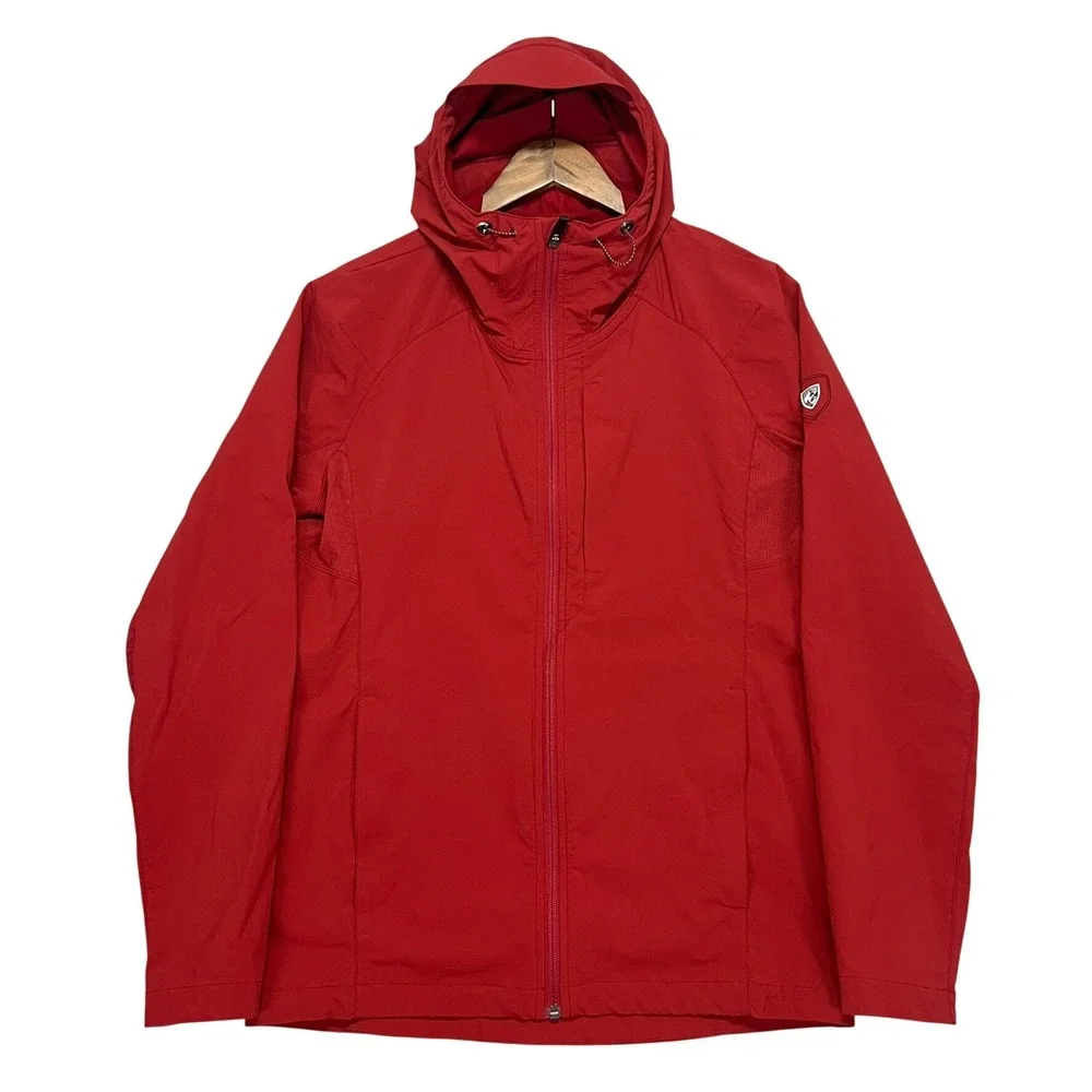 Kuhl Mens The One Hoody Red Full Zip Technical Hooded Jacket Size S